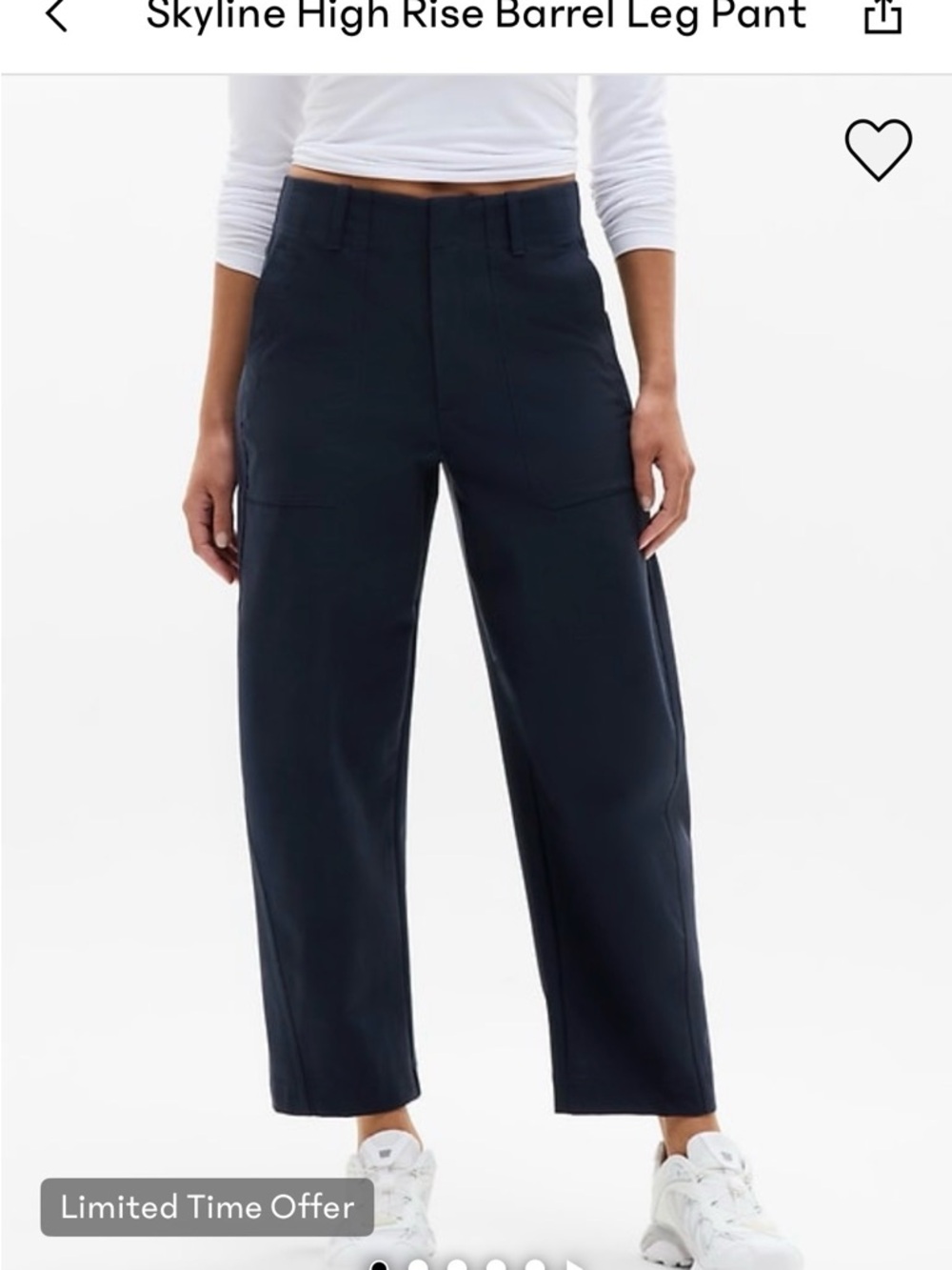Athleta Skyline High Rise Barrel Pant